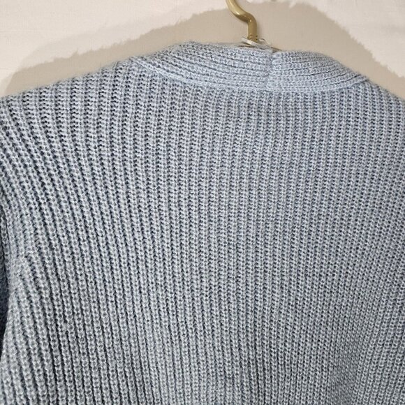 NWT Nine West Sweater Womens XXL Blue V Neck Twist Front Knit Pullover Preppy - Picture 10 of 11